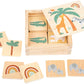 Small Foot Wooden Toys Safari Wooden Memory Game-Shape Sorting Matching Games For Boys And Girls- Perfect For Birthday Parties, Classrooms, Family Game Night, Multi, (11696)