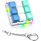 Fidget Toy Mechanical Keyboard Button Clicker Keychain For Adults, Work Stress Relief, Random Colour (9 In 1 Lightning)