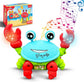 Wembley Crawling Crab Baby Musical Kids Toy With Led Lights Walking Moving Toys For Babies Infant Toddlers Tummy Time Interactiv