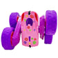 Threeking RC Stunt Car Remote Control Cars Toy with Lights Double-Sided Driving 360-degree Flips Rotating Cars Toys for Girls Bo