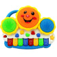 Elvaronix Drum Keyboard Musical Toys with Flashing Lights, Animal Sounds and Songs, Multi Color