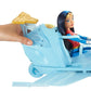 Mattel DC Super Hero Girls Wonder Woman & Invisible Jet Dolls, 19.0" Tall, Multicolor, Model DYN05