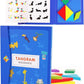 Shinetoy Entertain Kids Tangrams For Kids Ages 3-5: Magnetic Tangram Travel, Stem Games Brain Teasers, Montessori Learning Toy, 