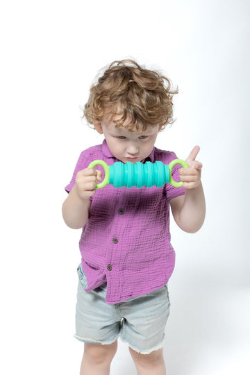 KRUMPLES Pully Red | Tactile Crunching Toy for All Ages from 10M+ | Sensory Fidget | BPA-Free, Dishwasher Safe | Expandable Fun