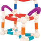 The Brain Gym Factory Magnetic Building Blocks For Kids | 36 Pcs Flexible Magnetic Tubes & Connectors Construction Set | Stem Ed