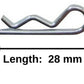 Apex RC Products 1/10 Large RC Car/Truck/Buggy Galvanized Steel Body Clips - 100 PACK 4027