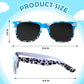 Relaxweex 12 Sets Cartoon Farm Party Favors Includes Cow Pattern Party Gift Boxes Blue Sky White Cloud Sunglasses DIY Christmas