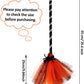 NSVJVY Kids Witch Broom, Halloween Broomstick, Photography Prop Toy, Cosplay Dress Up Costume Party Cute Witch Broom (Orange)