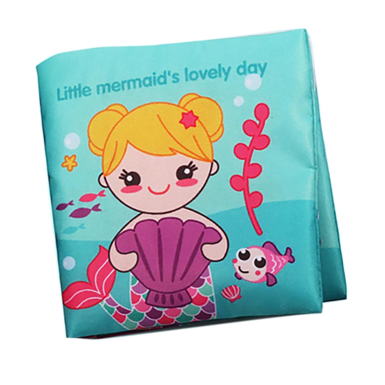 Ilsmysutra Crinkle Cloth Book Educational Sensory Toy Car Airplane Toy For Newborn Mermaid|Toys For Baby|Other Toys For Baby