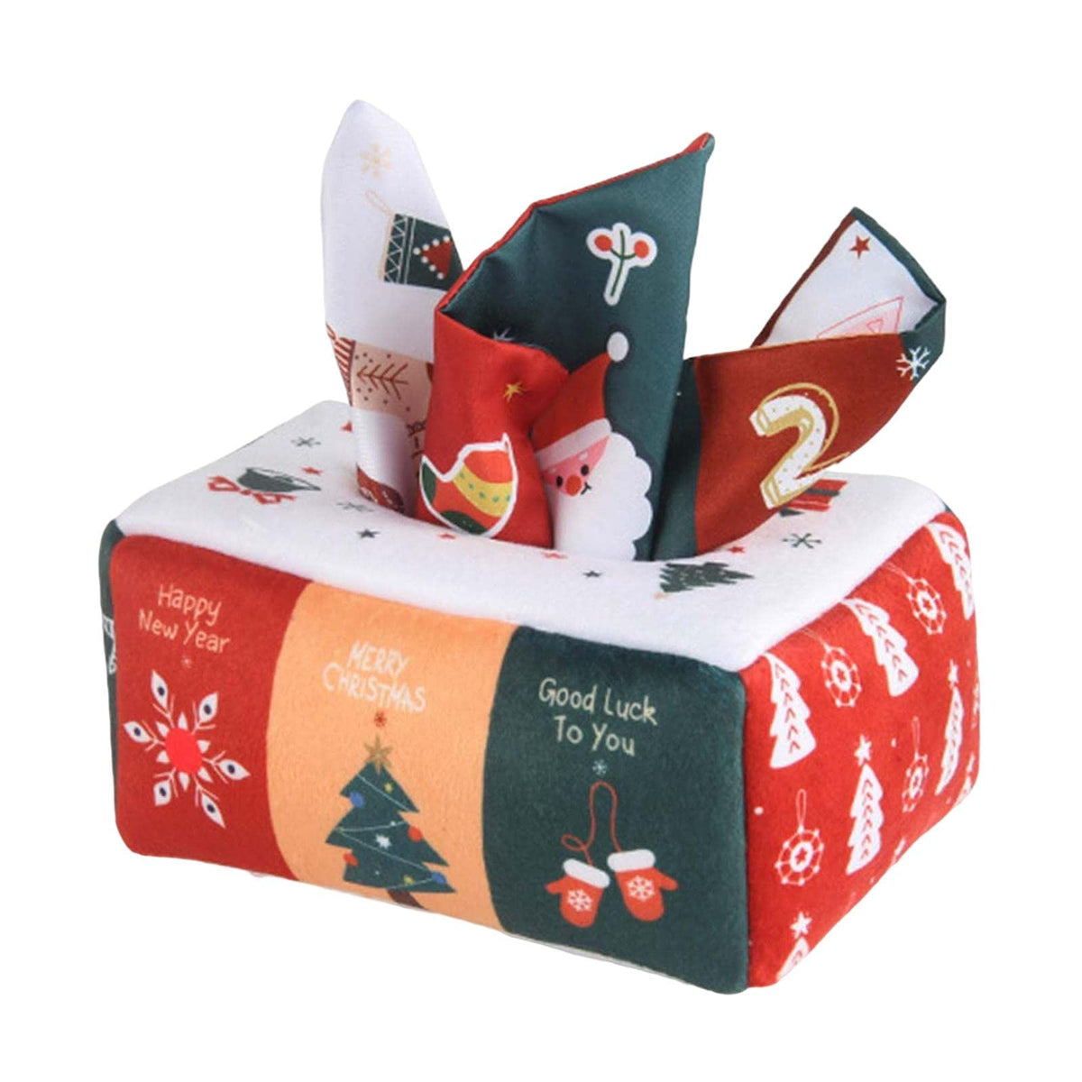 Ujeavette Montessori Tissue Box Toys Juggling Scarves For Children Infant Christmas