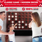 Swooc Games - Wall Mounted Giant 4 In A Row - 60% Quieter - Jumbo Size Wall Games - Game Room Game, Accessories And Decor - Gara