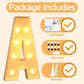 Imprsv 3Ft Marquee Light Up Letters A, Large Light Up Letters, Big Marquee Letters For Party Decorations Baby Shower Anniversary
