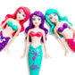 BANZAI Magical Mermaid Dolls - 3 Piece Set, 5 inches, Assorted Colors, Plastic, Model 74718