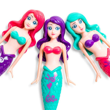BANZAI Magical Mermaid Dolls - 3 Piece Set, 5 inches, Assorted Colors, Plastic, Model 74718