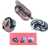 Brain Teaser Puzzle for mature-themeds Puzzles Metal Hole Lock mature-themed Educational Toy Jigsaw IQ Puzzle (Red)