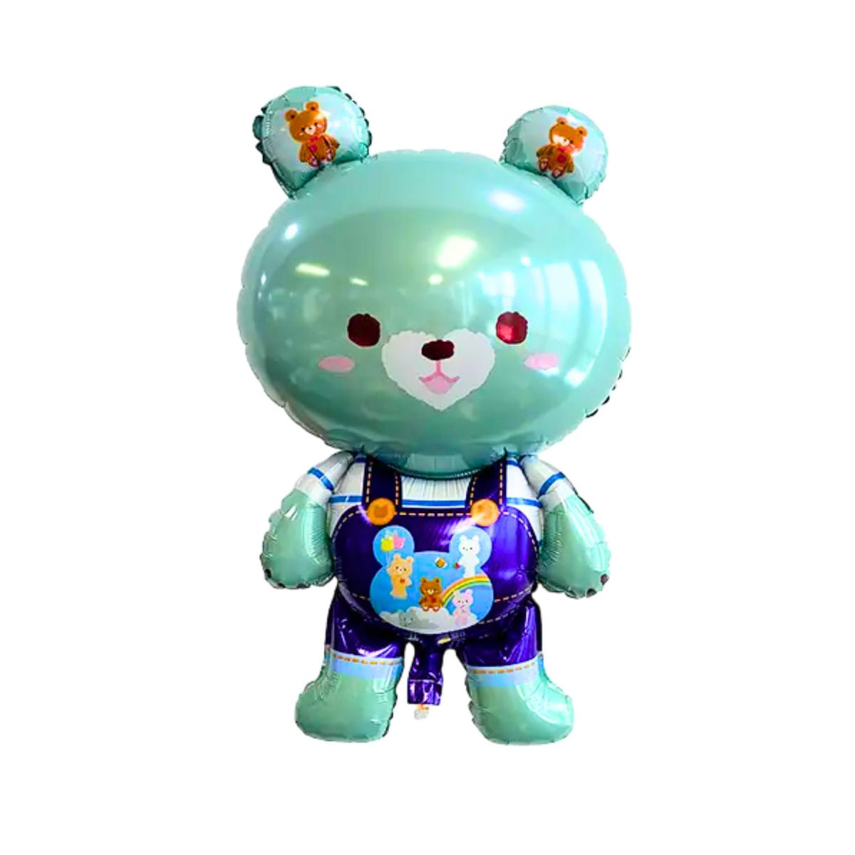 Party Decorz Teddy Bear Foil Balloon | Bear Foil Balloon Big Size (34X19 Inch,1 pcs) | Teddy Green Foil Balloon Birthday/Party F