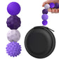Busoha Silicone Magnetic Fidget Balls - 4 Pack Silicone Stress Relief Balls Stone For Adults Sensory Travel Toys For Calming,Str