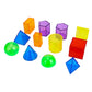ECOMISTIQ 12x Transparent Pattern Blocks Color Sensory for Games|Toys & Hobbies | Educational | Other Educational Toys