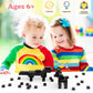 Unirolic Classic Building Bricks Set, 100 Piece 2X2 Basic Building Blocks Stem Creative Building Toys Compatible With All Major Brands(Black)