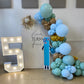 Bezente Pastel Blue Latex Party Balloons - 30 Pack 18 Inch Round Helium Light Blue Baby Blue Balloons For Boys Girls Birthday Ba