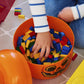 Room Copenhagen Storage Head Small - Pumpkin - Polypropylene Storage Box With Lid For Kids' Toy Storage Stackable Organizer And Fun Storage Solution Lego Toy Box