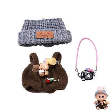 2025 New Clothes For Labubu Outfit, Exquisite Accessories For Labubu,Cute Clothes Set For 17 Cm Labubu Accessories (#E)