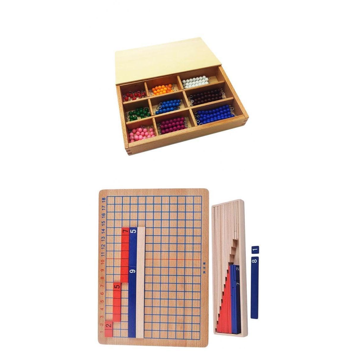 Jazzy Pearls Wooden Montessori Learning Math Materials Kids Preschool Educational Toys|Toys & Hobbies | Educational
