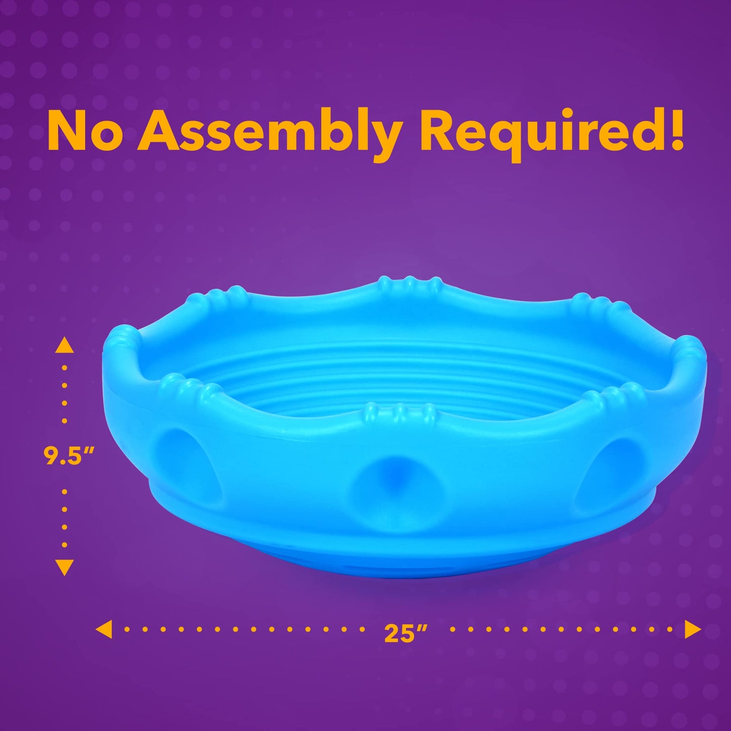 Simplay3 Two Sided Rock Around Wobble Disk And Climbing Dome For Toddlers And Kids - Rocking And Climbing - Indoor/Outdoor - Blue, Made In Usa