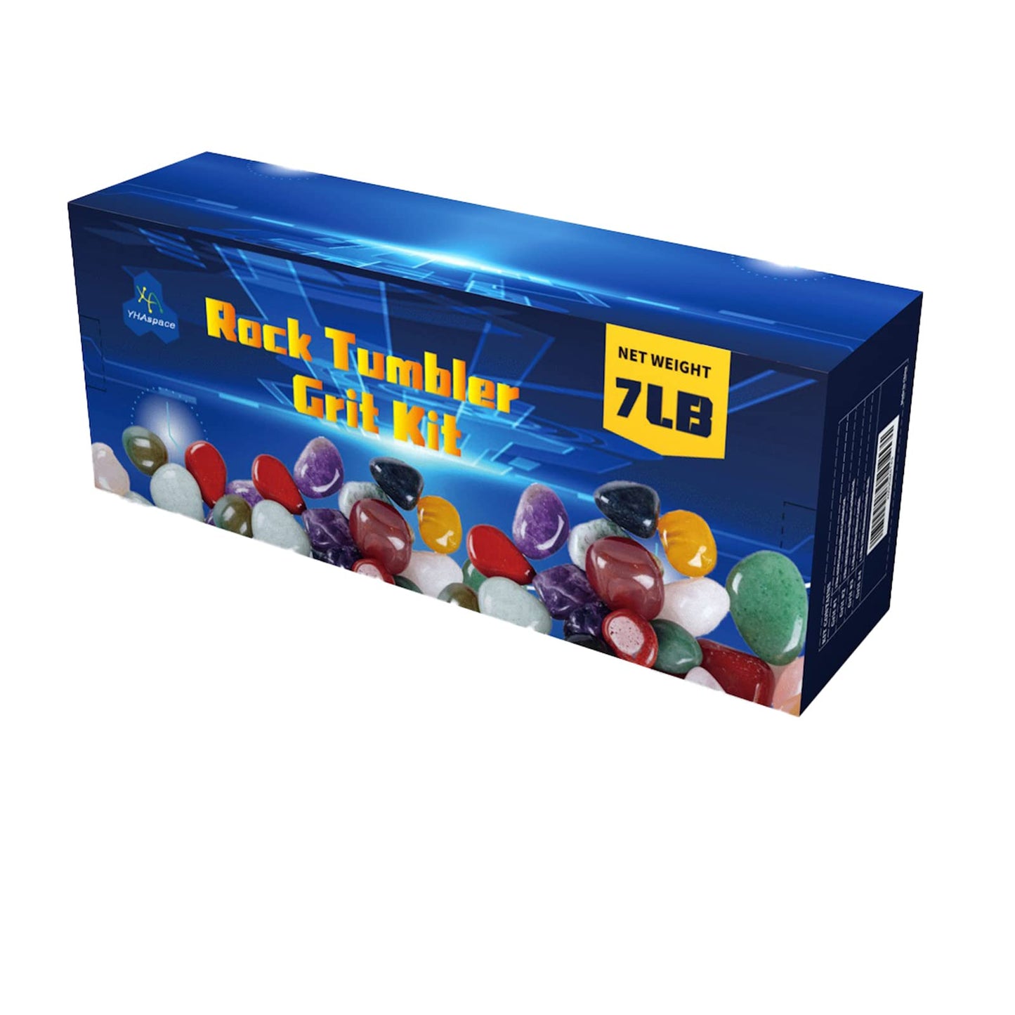 Yhaspace 7 Pounds Rock Tumbler Grit Kit - Rock Polishing Grit Media Rock Tumbler Refill Grit Media Kit Rock Tumbler Grit Refill