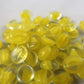 Chessex Manufacturing Chx01152 Glass Stones Tube - Lemon Catseye  20 Stones
