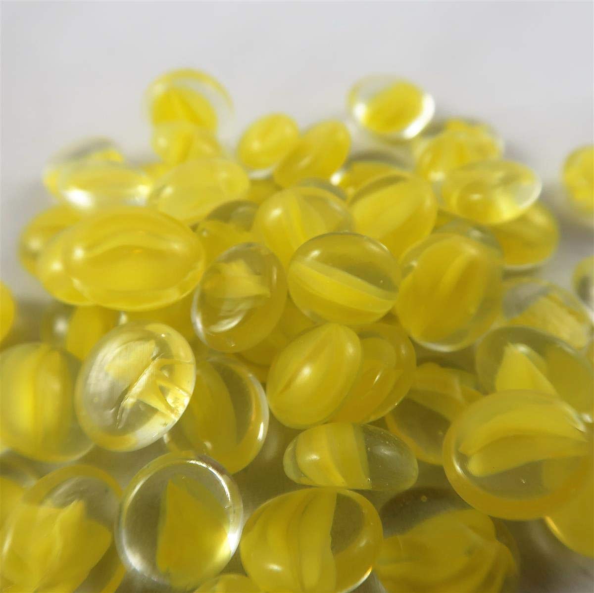 Chessex Manufacturing Chx01152 Glass Stones Tube - Lemon Catseye  20 Stones