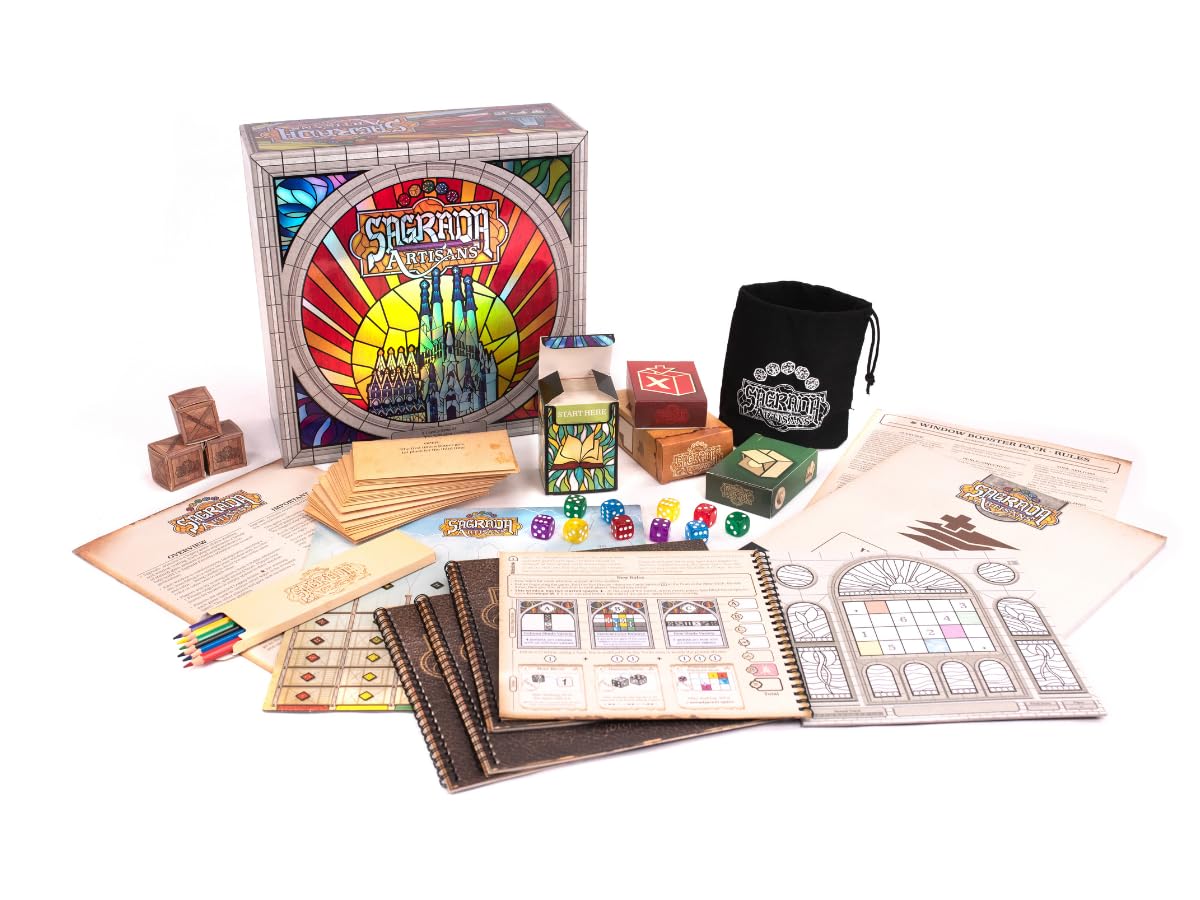 Sagrada Artisans - A Strategy Game Based On The Award-Winning Board Game, Sagrada! | Family Board Game For Kids & Adults | Ages