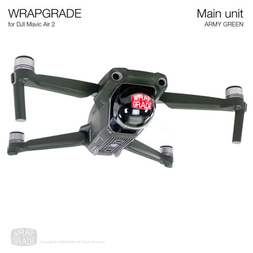 Wrapgrade Main Unit Skin Compatible with DJI Mavic Air 2 (Amry Green)