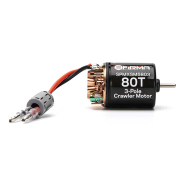 Spektrum Firma 80T Rebuildable 3-Pole Brushed Crawler Motor, SPMXSM5803