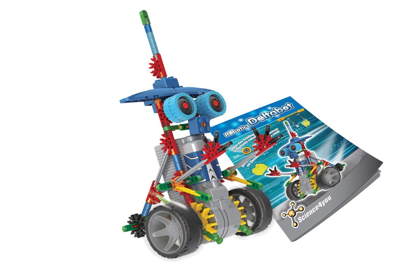 Science4You Deltabot Robot Toy Kit For Kids Age 8-12 - Stem 117 Pieces Robotics Kit, Build Your Own Robot Toy For Kids Age 8+, Educational Science Kits Diy Building Toys, Gift For Boys And Girls