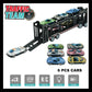 CALEST Remote Control Car Transporter Truck Includes 6 Cars, 14'' 1:48 Car Transporter Semi Truck Toy, Equipped with 2 Rechargea