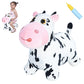 Inpany Bouncy Cow Farm Animal Hopping Toys For 2 Year Old Girl Gifts, Plush Kids Inflatable Jumping Horse, Ride On Toddler Bull Hopper, Outdoor Indoor Rubber Bouncer For 3 4 Yr Boy Birthday