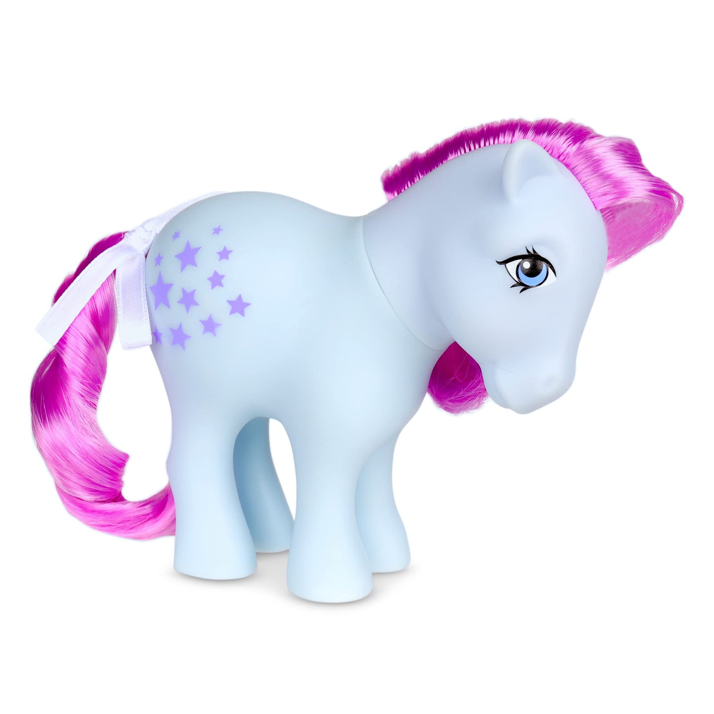 Basic Fun My Little Pony 40th Anniversary Blue Belle Figure, 4-Inch, Brushable Mane, Ages 4+, Original 1983 Collection