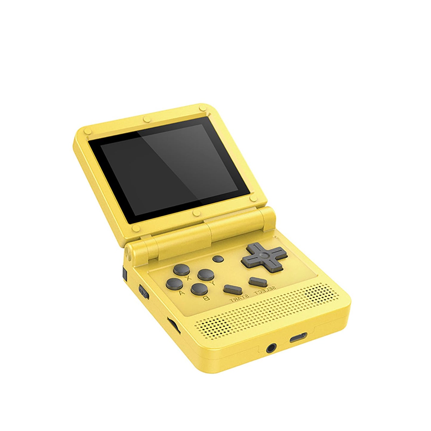 Goolrc Handheld Game Console 3-Inch Ips Screen Open Flip Handheld Console With 16G Tf Card Built In 2000 Games Portable Mini Retro Game Console Yellow