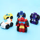 Onest 6 Pieces Mini Robots Car Toys Toddler Small Hero Action Figures Push Go Rescue Vehicle Playset Boys Little Car Bots For Ki