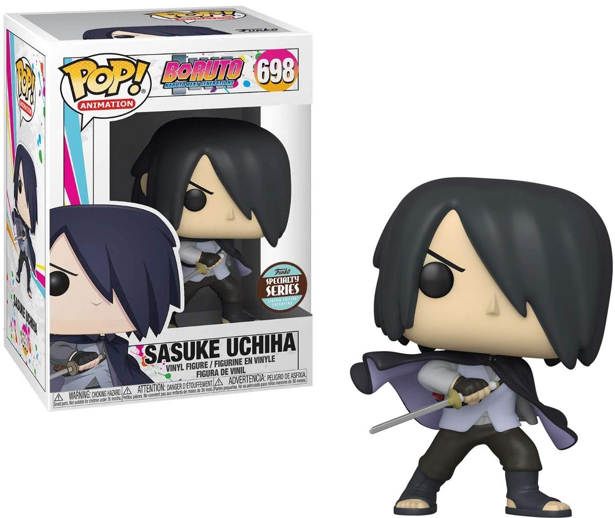 Funko Pop Vinyl Figure - Boruto Sasuke with Cape - Gray - Model 698