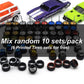 Mixed 10 Set 1/64 Wheels And Tires (10 Mixed Replaceable Tires)