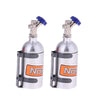Lafeina 2Pcs Simulation Nitrogen Nos Bottle Decoration Accessories For 1:10 Rc Crawler Car Trx4 Scx10 90046 D90 D110 Tf2 (Silver