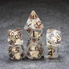 Sage's Portal Animal Familiars Resin DND Dice Set Polyhedral Dice Set for Dungeons and Dragons RPG Pathfinder Tabletop TTRPG (Pu