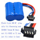 Blomiky 2 Pack 7.4V (2 x 3.7V) 600mAh Li-ion Battery with SM-4P Plug for Old Version UDI008 UD08 UDI001 Venom Speed RC Boat UDI0
