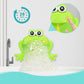 Henggl Light Up Baby Bath Bubble Toys,Tub Big Frog Automatic Bubble Maker Blower Toys With 24 Music Baby Fun Shower Toys, For Boys, Girls(New 2024)