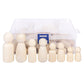 Kthzi Wooden Peg Dolls With A Storage Case, 50Pcs Unfinished Wooden People For Diy And Painting, Nature And Plain Wooden Figures