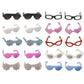 Meyrwoy Minature Things, 20 Pairs Doll Glasses Plastic Doll Sunglasses With 10 Styles Classic Retro Tiny Sunglasses Eyewear Mini