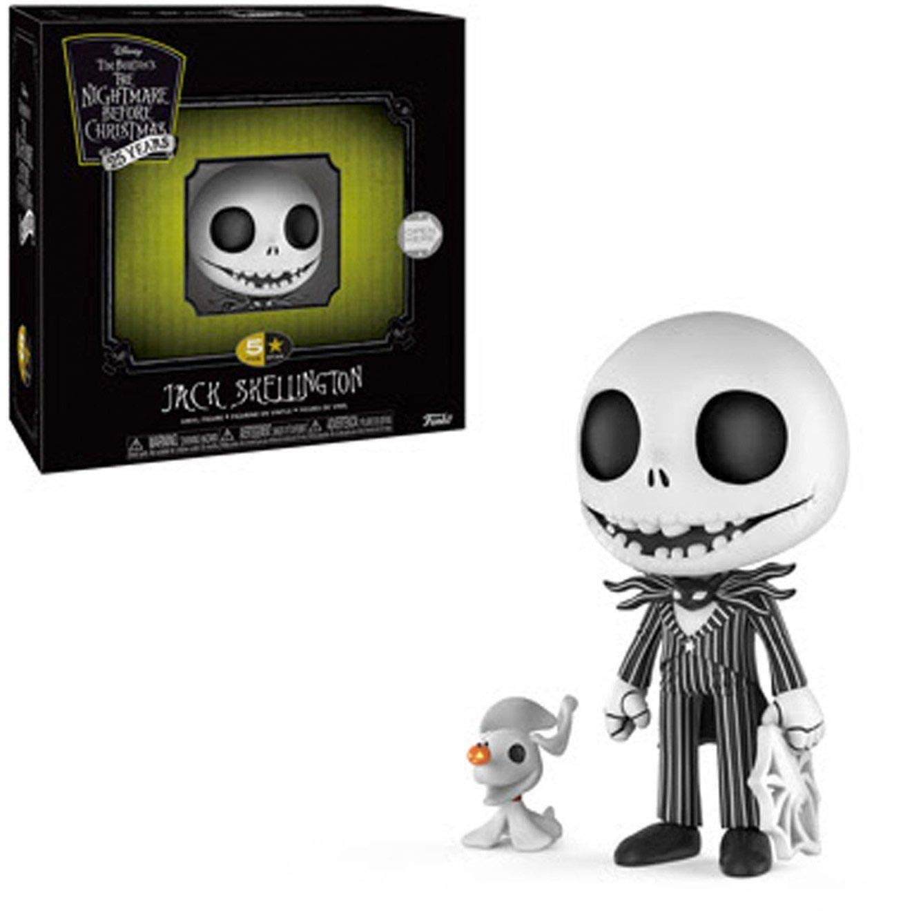 Funko 5 Star: Nightmare Before Christmas - Jack Skellington With Zero Collectible Figure, Multicolor