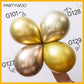 Partywoo Metallic Gold Balloons, 140 Pcs Gold Metallic Balloons Different Sizes Pack Of 18 Inch 12 Inch 10 Inch 5 Inch Gold Balloons For Balloon Garland Or Balloon Arch As Party Decorations, Gold-G101
